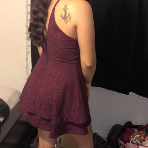 Purple sparsely dress